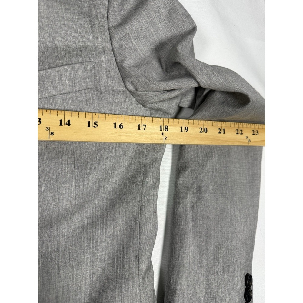 EUC Bonobos Vitale Barberis Canonico 2-Piece Suit Gray Mens 38R Wool Pants 30x30 - Picture 2 of 11